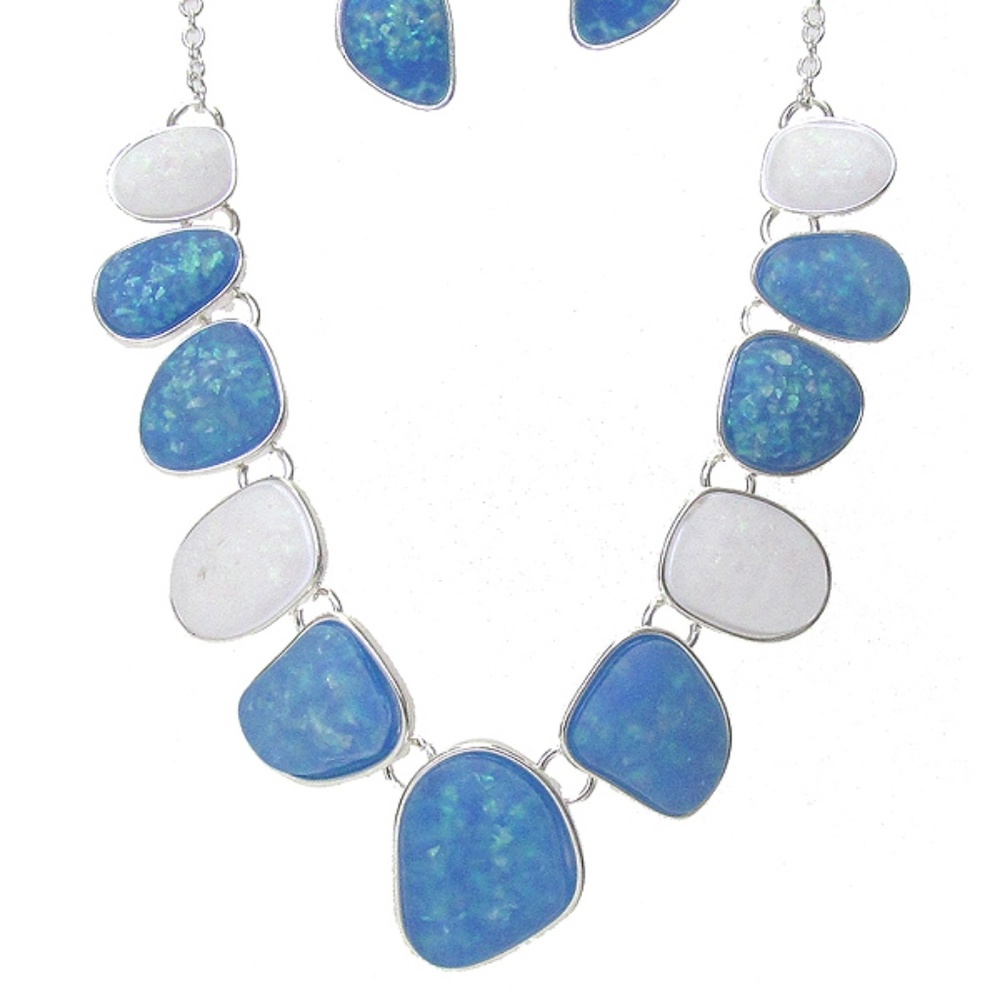 Opal necklace set